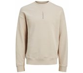 JACK & JONES Sudadera Jjmicah Crew Neck, Moonbeam/Print:jjstudio, XXL para Hombre