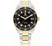 Tommy Hilfiger TH85 - Reloj analógico para Hombre, Negro, Clásico