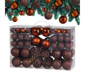 Bolas de navidad Bronce para árbol Set de 100