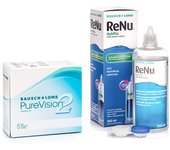 PureVision 2 (6 lentillas) + ReNu MultiPlus 360 ml con estuche
