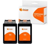 PcCom Essential HP 56 Cartucho Tinta Compatible Negro Pack 2