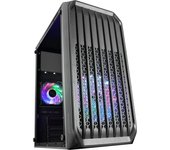 Mars Gaming MC-S2 Caja PC Micro-ATX Ultra-Compacta 2x Ventilador FRGB USB 3.0 Ventana Negro
