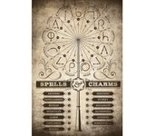 Poster harry potter hechizos y encantamientos