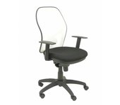 Piqueras y Crespo Jorquera Silla Malla Blanca Asiento Bali Negro