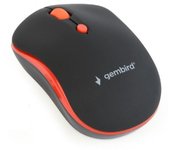 Gembird MUSW-4B-03-R Ratón Óptico Inalámbrico 1600 DPI Negro