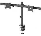 NewStar Soporte para 2 Monitores 10"/27" VESA 100x100mm 10Kg Negro