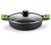 BRA Prior Cacerola Baja con Tapa Cristal 36cm Teflón