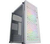 Mars Gaming MC-CORE Caja PC Micro-ATX Ultra-Compacta 2x Ventilador FRGB USB 3.0 Ventana Blanco