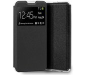 Cool Funda Flip Cover Liso Negro para Xiaomi Mi 10/Mi 10 Pro