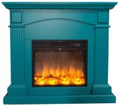 MPC Camino Cetona Chimenea Eléctrica de Suelo 1500W Turquesa