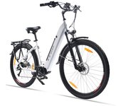 TTGO LK-ZZ-28ST Biciclita eléctrica de la ciudad 700C*45C Neumáticos E Bikes de 250W Motor 36V Batería de 20AH 25km/h Velocidad máxima 180km Disco Freno Hidráulico Shimano 9 Velocidad
