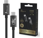 EXTRALINK Smart Life cable USB C, nylon trenzado, cable USB C a USB C 240W Fast Charge 3.0, hasta 40Gbps, 2M cable usb tipo c, compatible con muchos aparatos, cable carga rapida
