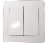 Interruptor doble empotrable 10 A/250 V Electro Dh 36.535/DC/B 8430552137763