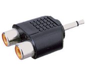 Adaptador estéreo 3.5 mm a doble hembra RCA Electro Dh 13.500 8430552022649
