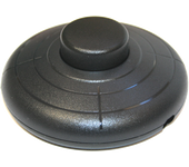 Interruptor de pie. 2A/250V. Color negro Electro DH 11.645/N