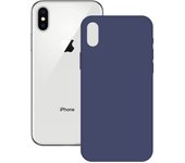 KSIX smart your tech Funda para iPhone X, XS, Semirrígida, Azul