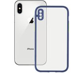 Funda duo soft para los smartphones iphone x, xs, con un acabado con textura tipo goma, con tacto suave y antideslizante. combina 2 colores y 2 materiales distintos.
