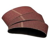Cinta abrasiva sin fin 75mm x 457mm grano 24, para lijadora de banda, ideal para lijado grueso en superficies duras, alta durabilidad y rendimiento en trabajos industriales.