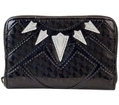 Loungefly Marvel Shine Black Panther Cosplay - Cartera con cremallera, Negro -, Cartera