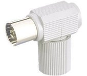 Conector de antena coaxial acodado Hembra Electro DH Color Gris 10.538/G 8430552010363