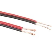 Pack de 100 mts Cable audio paralelo rojo / negro 2 × 1'5 mm² Electro Dh 49.062/1.5 8430552099146