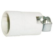 Portalámparas cerámico E-14 de 2A-250V Electro DH. Con soporte M10 12.062 8430552104604
