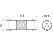 Adaptador BNC hembra a BNC hembra de Electro Dh 19.350/TF 8430552096558