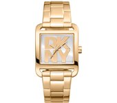 Reloj de pulsera DKNY City Maxi - DK1L001M0045 correa color: Oro amarillo Dial Gris plata Mujer