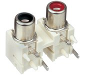 Base coaxial RCA hembra doble acodado Electro DH 10.571 8430552059249