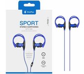 Auriculares + micro intrauditivos sport p5184 sunglasses azul one+