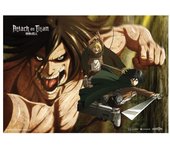 Attack on titan fabric poster attack titan 84 x 118 cm