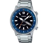 Reloj de pulsera CASIO Collection - MTD-130D-1A2 correa color: Gris plata Dial Negro Hombre