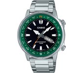 Reloj de pulsera CASIO Collection - MTD-130D-1A3 correa color: Gris plata Dial Negro Hombre