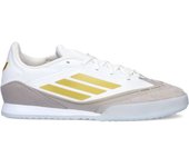 Adidas - Zapatilla de fútbol sala F50 Freestyle 24 Messi, Unisex, White-Gold, 8,5 UK