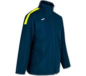 Joma - Chaquetón Anorak Trivor, Unisex, Marino-Amarillo Flúor, L