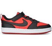 Nike - Zapatilla Court Borough Low Recraft Niño, Unisex, University Red-Black-White, 13,5C