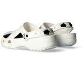 Crocs - Chanclas Classic Soccer Ball Clog K, Hombre, White-Black, 38