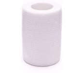SP Fútbol - Tape Sujeta-Espinilleras (7,5 cm x 4,6 m), Unisex, Blanco