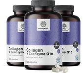 HealthyWorld® 3x Colágeno + Coenzima Q10, en total 360 cápsulas