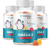 FutuNatura KIDS 3x OMEGA-3 – gominolas infantiles, en total 180 gomitas