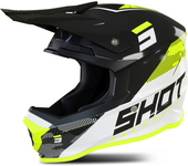 Shot Race Gear Casco de Cross Shot Furious Camo Camuflaje-Amarillo Neón