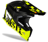 Just1 Casco de Cross  Pro Racer HiVis-Negro