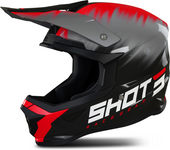 Shot Race Gear Casco de Cross Shot Furious Versus Rojo