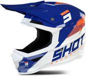 Shot Race Gear Casco de Cross Shot Furious Camo Camuflaje-Azul Marino-Naranja