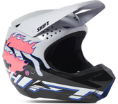 Shift Casco de Cross  White Label Burntable Gris-Negro