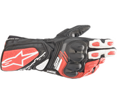 Alpinestars Guantes de Moto  SP-8 V3 Negro-Blanco-Rojo Brillante