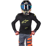 Alpinestars Chaqueta de Protección  Bionic Plus Niño Negro-Amarillo Fluo
