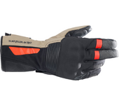 Alpinestars Guantes de Moto  Denali Aerogel Drystar® Negro-Caqui Oscuro-Rojo Fluo
