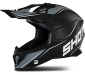 Shot Race Gear Casco de Cross Shot Lite Prism Negro-Blanco