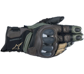 Alpinestars Guantes de Moto  Belize V2 Drystar® Negro-Foresta-Marrón